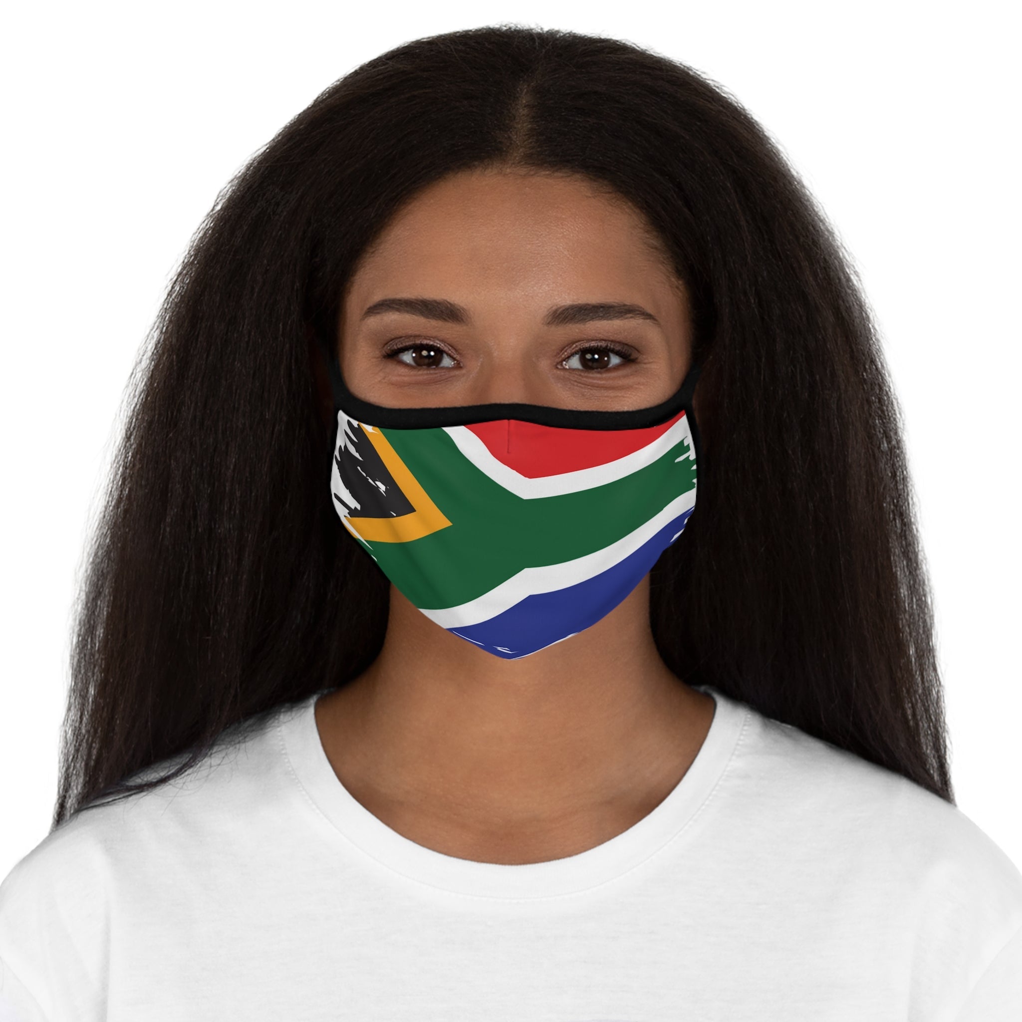 SA Flag Fitted Polyester Face Mask