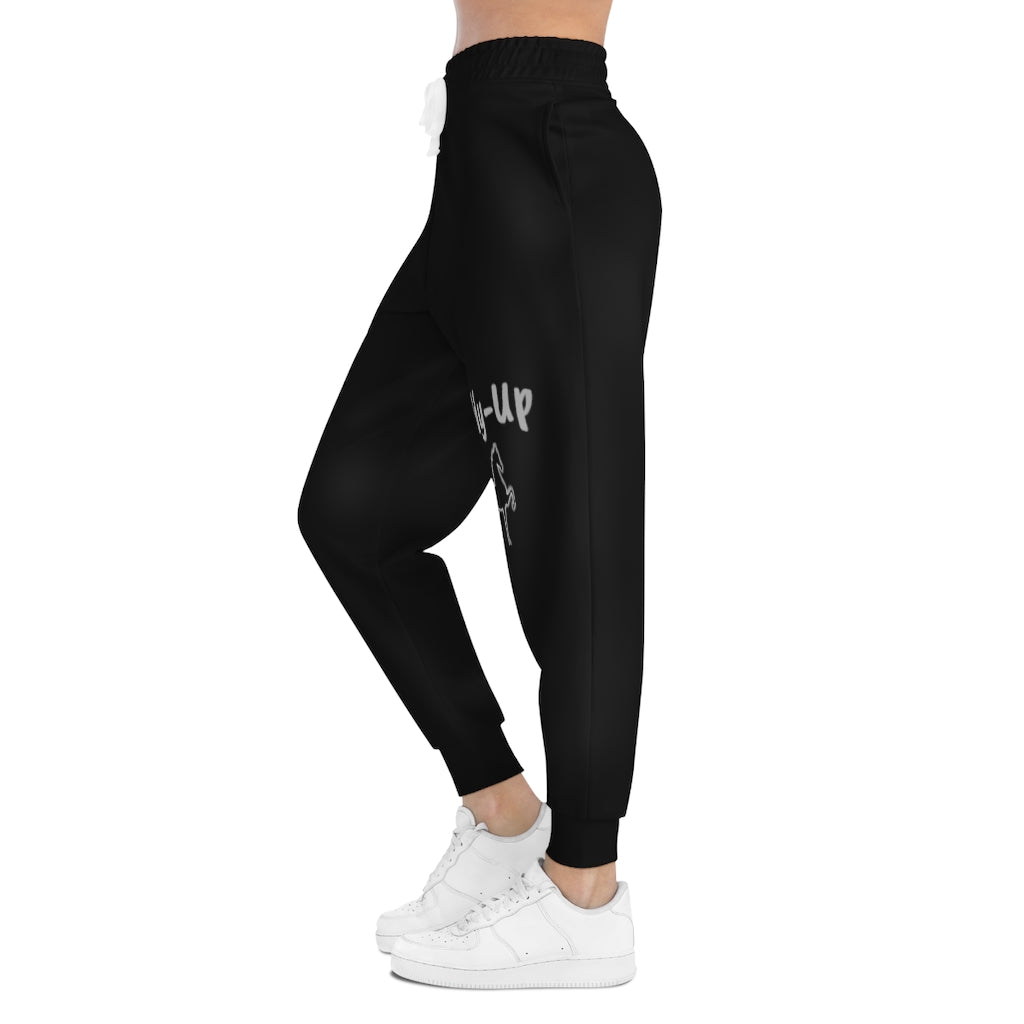 Saddlebred Print Athletic Joggers (AOP) Black