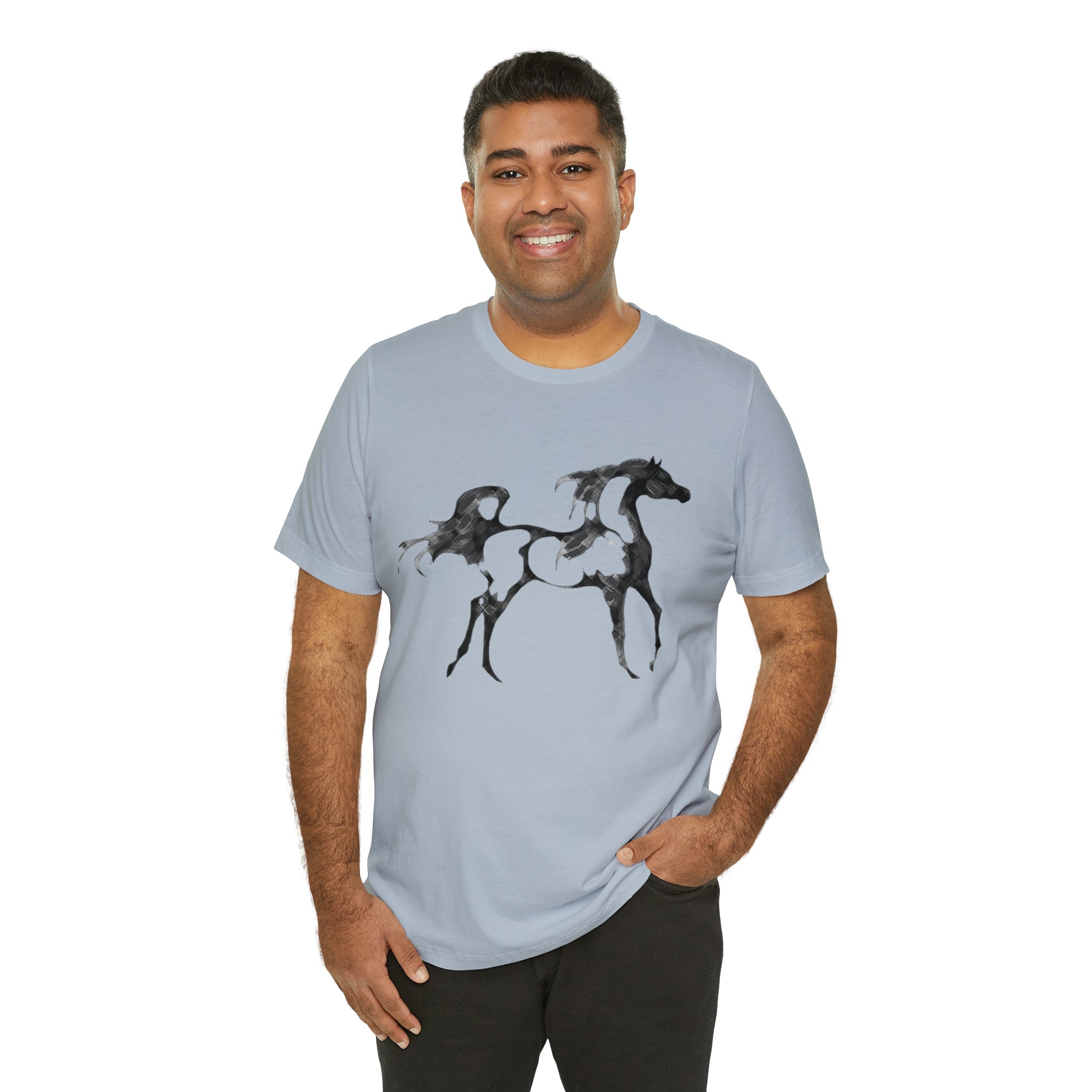 Unisex Jersey Short Sleeve Tee Arabian Horse Print