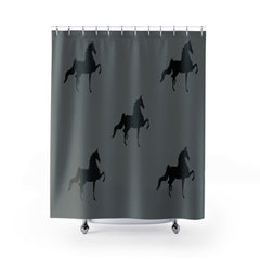 Saddlebred Shower Curtains - AdeleEmbroidery