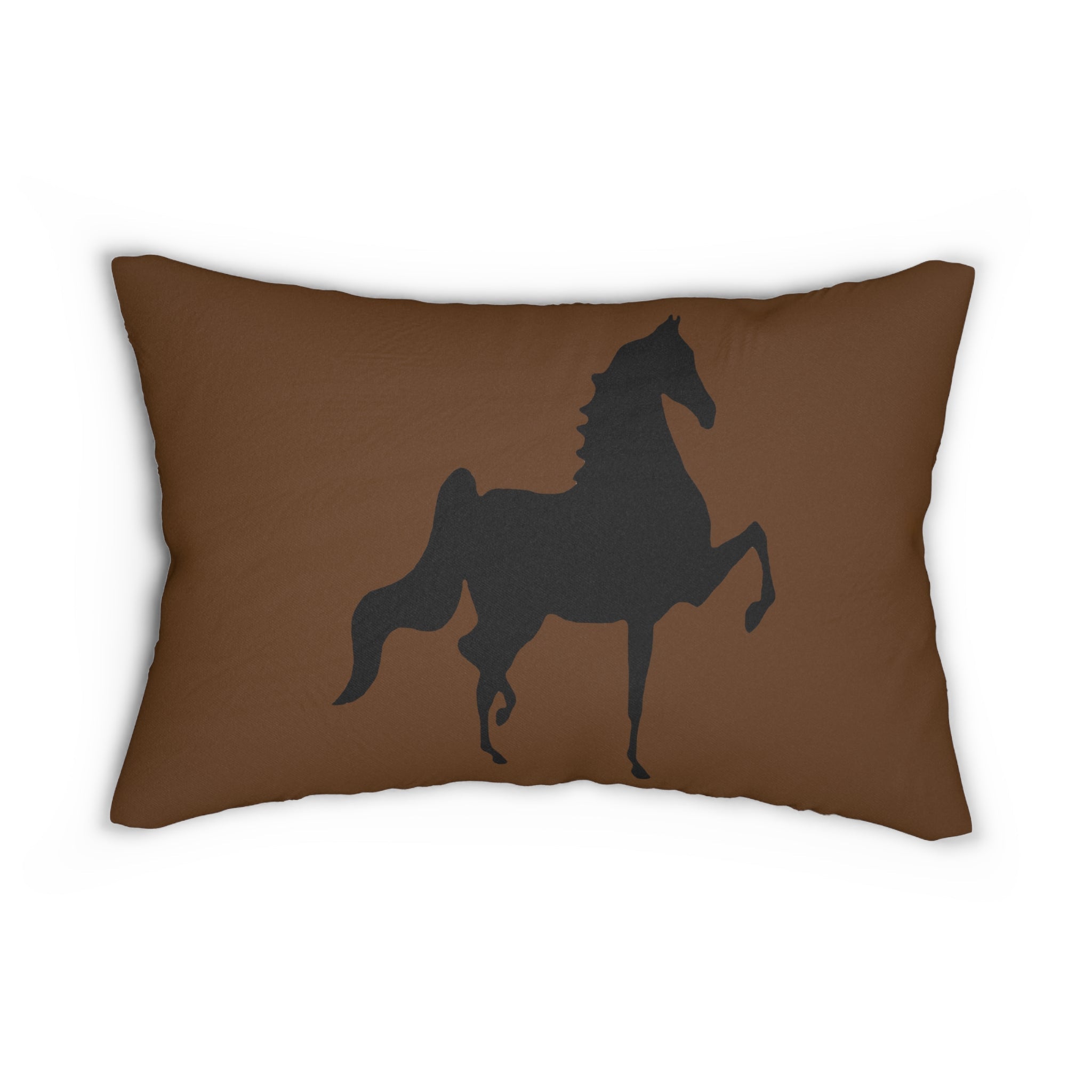 Saddlebred Print Spun Polyester Lumbar Pillow