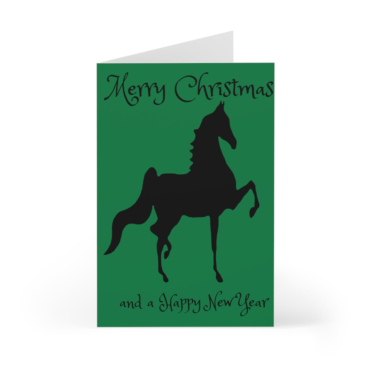 Greeting Cards (7 pcs) Green Saddlebred Print