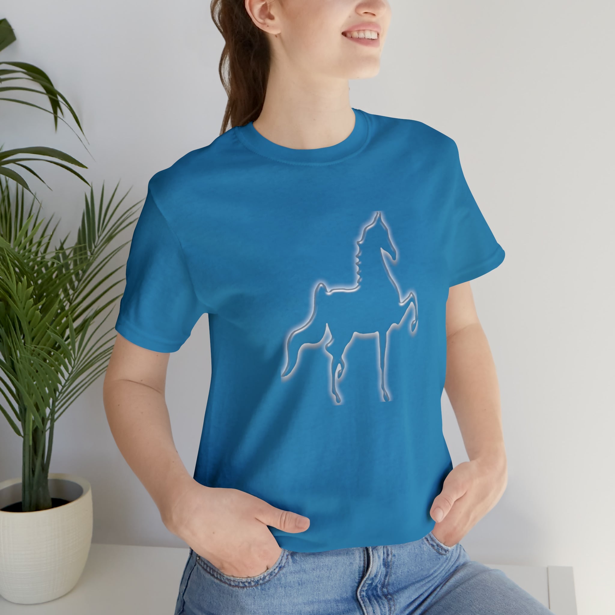 Unisex Jersey Short Sleeve Tee Saddlebred Print