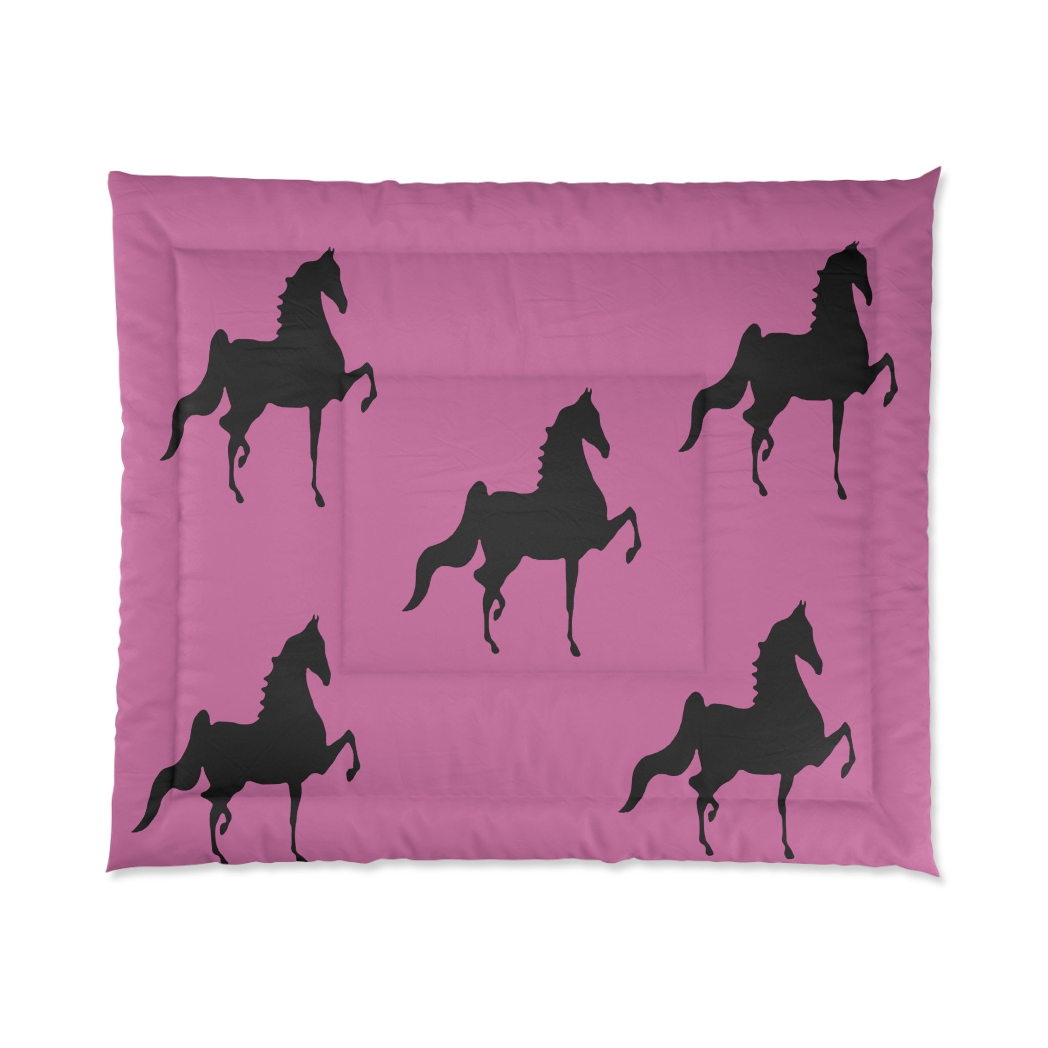 Comforter Pink with Saddlebred Print