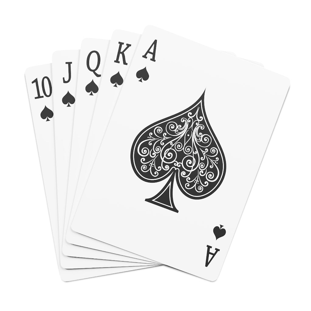 Saddlebred Print Custom Poker Cards