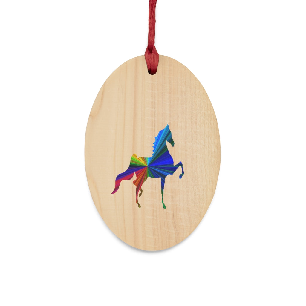 Saddlebred Wooden Christmas Ornaments