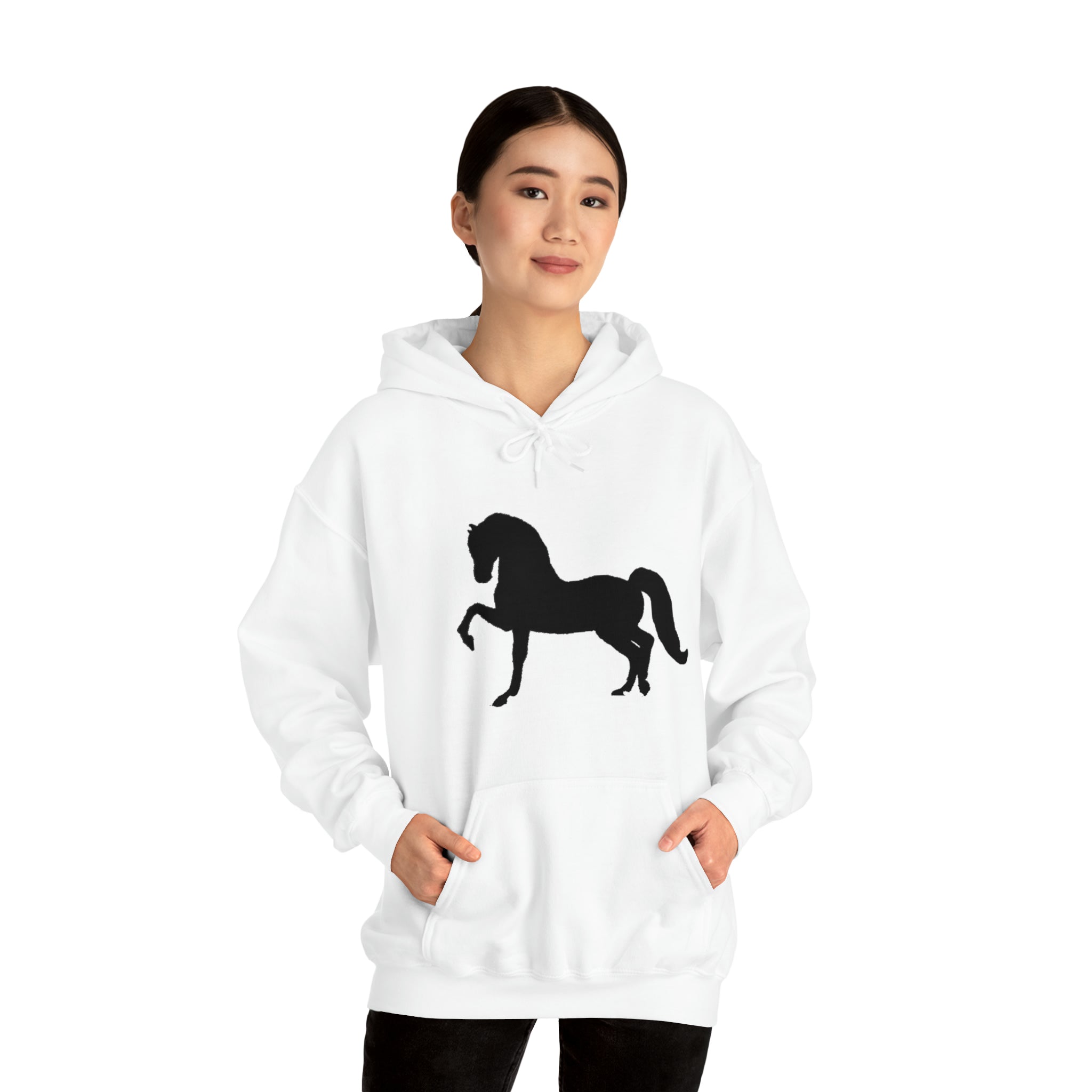 Unisex Heavy Blend™ Hooded Sweatshirt Morgan Horse front Print