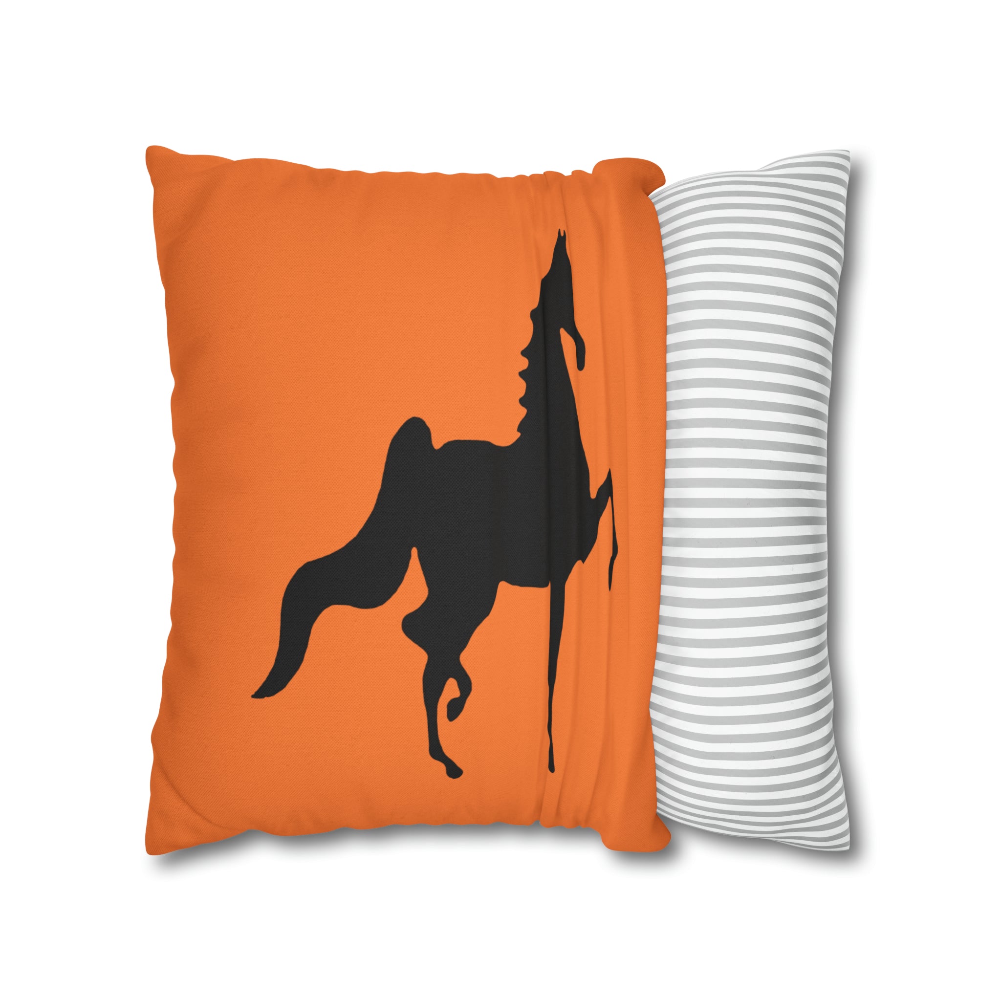 Saddlebred Print Spun Polyester Square Pillow Case