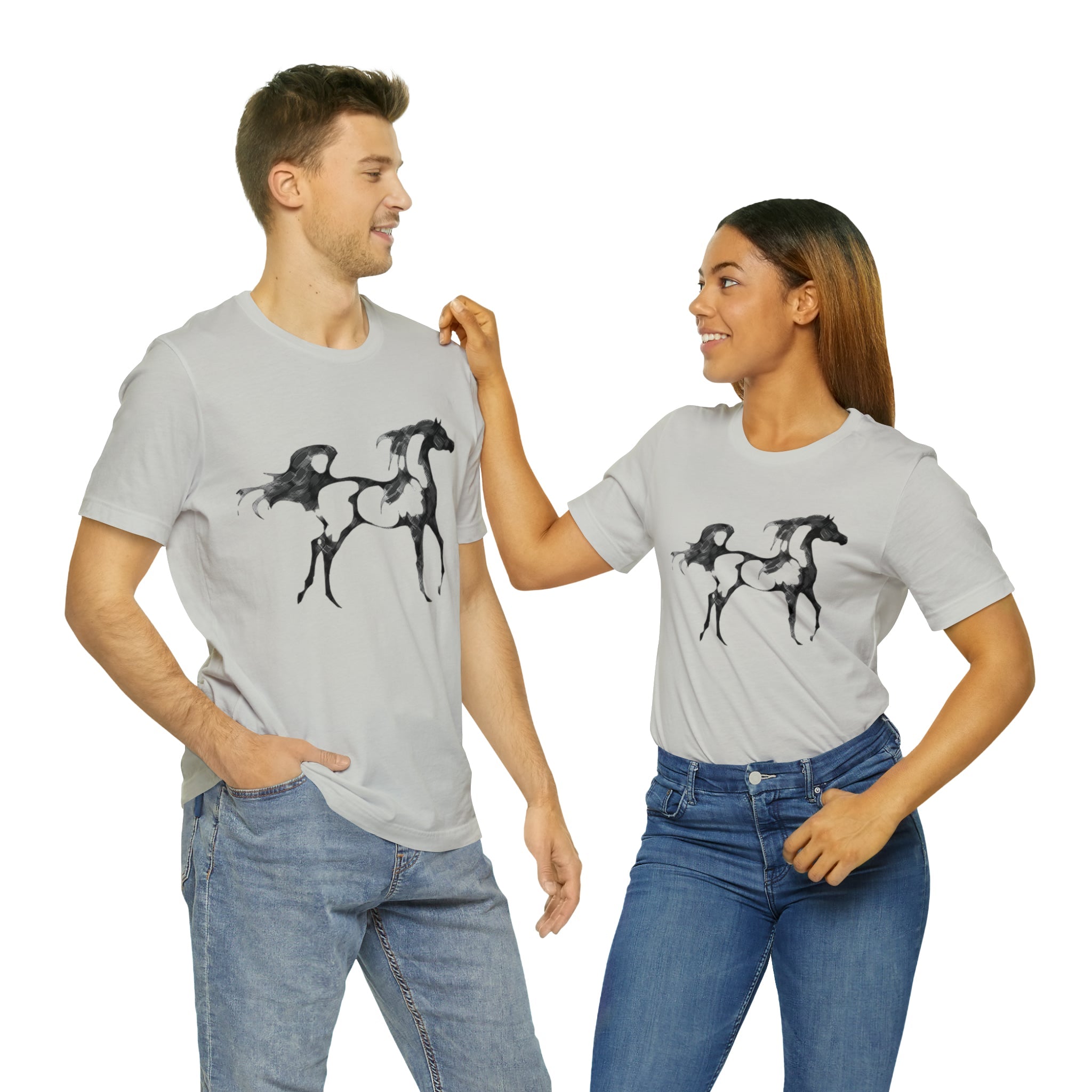 Unisex Jersey Short Sleeve Tee Arabian Horse Print