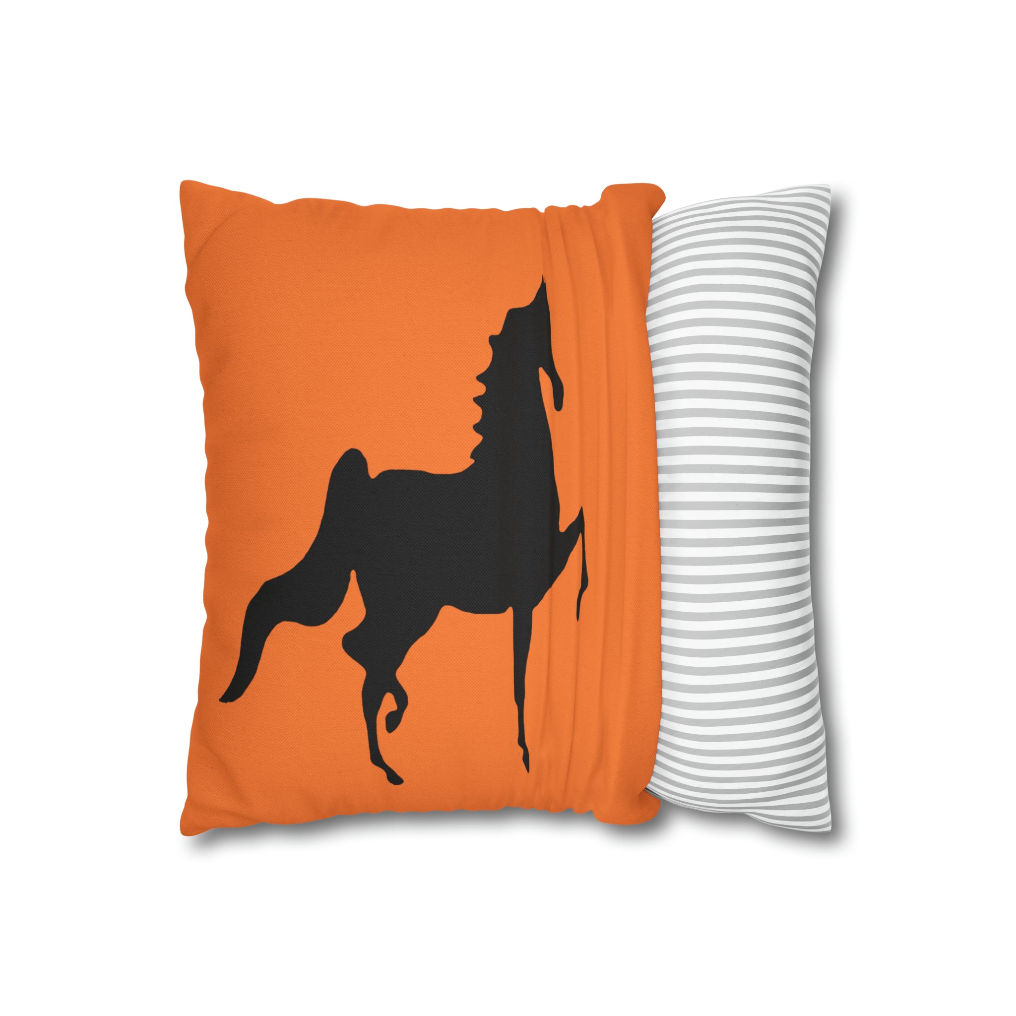 Saddlebred Print Spun Polyester Square Pillow Case