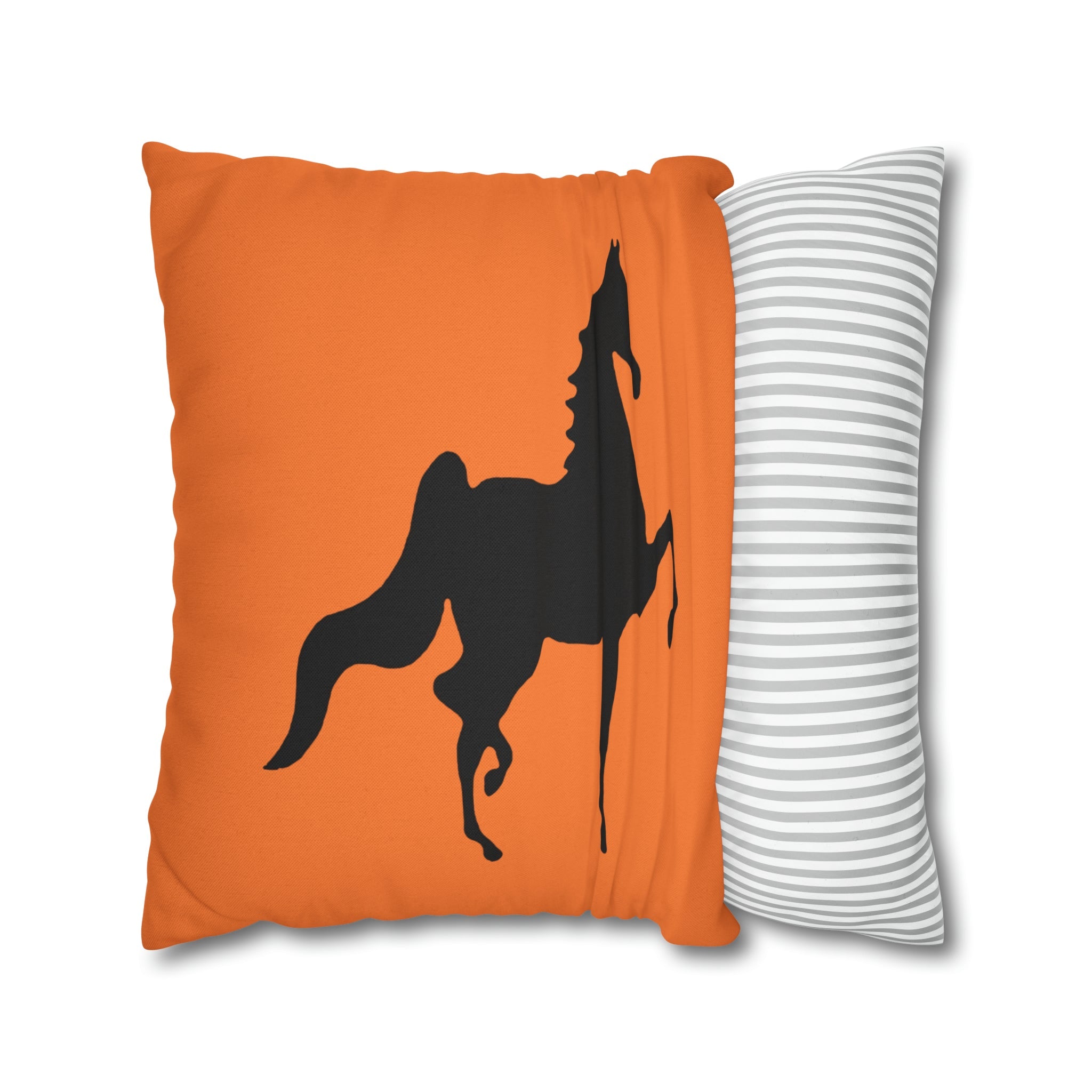 Saddlebred Print Spun Polyester Square Pillow Case