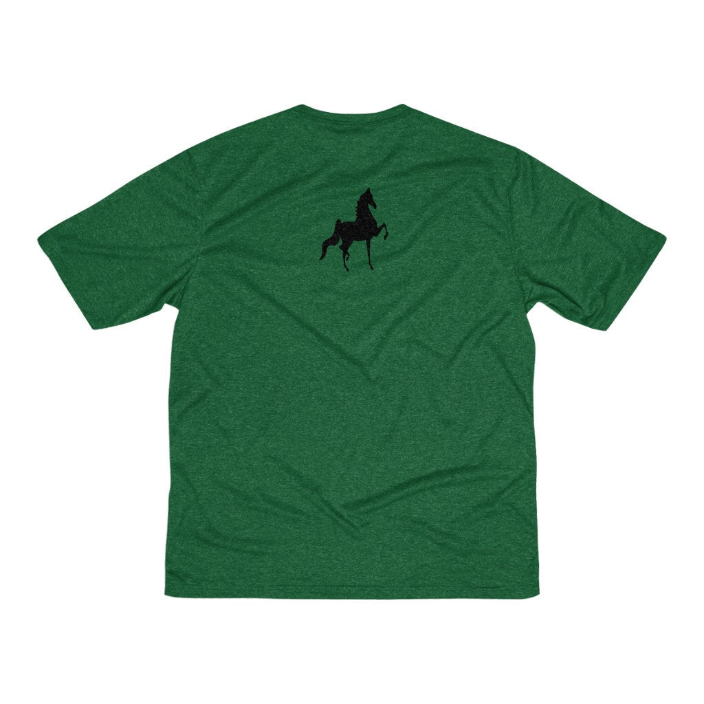 Saddlebred front and back Print Men's Heather Dri-Fit Tee