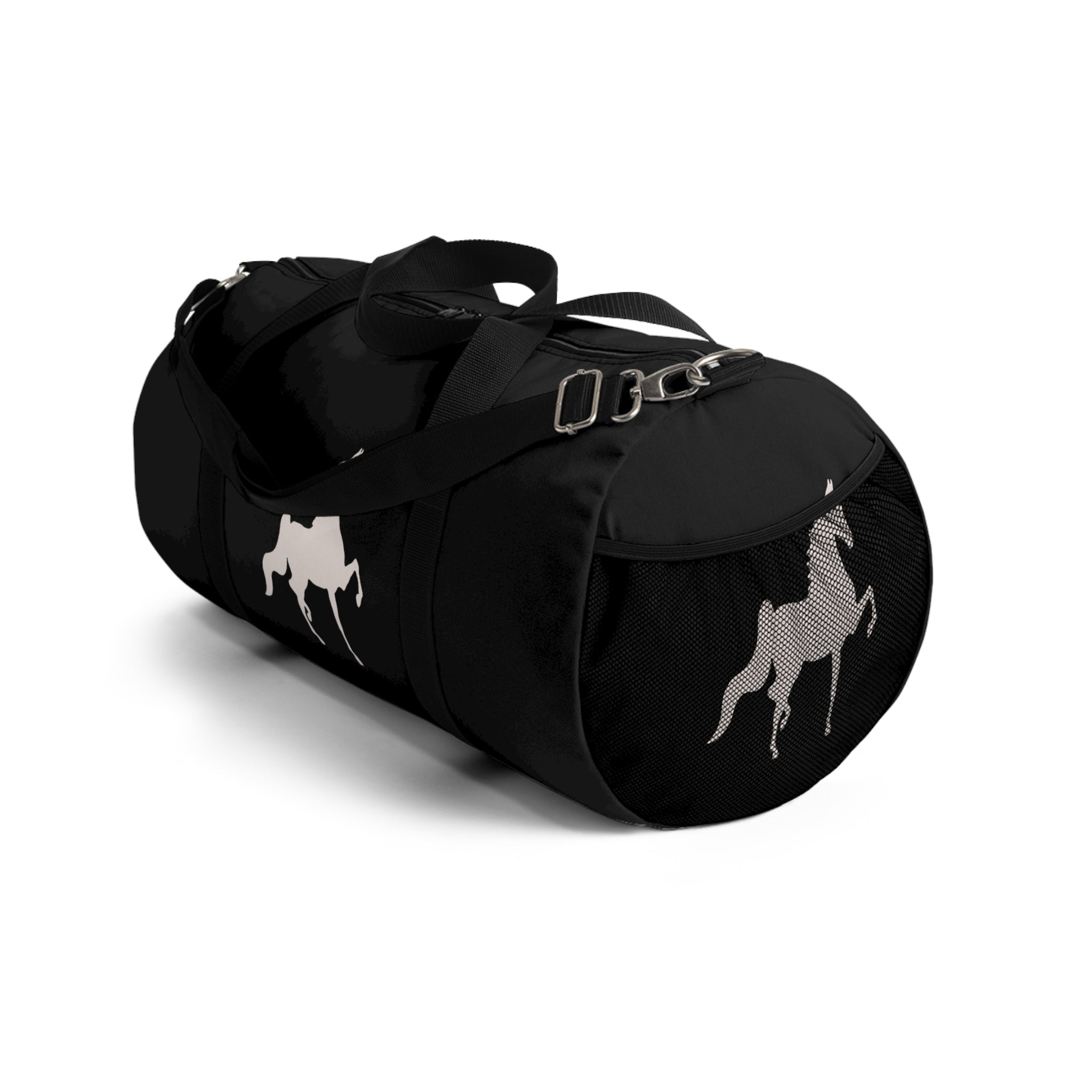 Saddlebred Print Black Duffel Bag