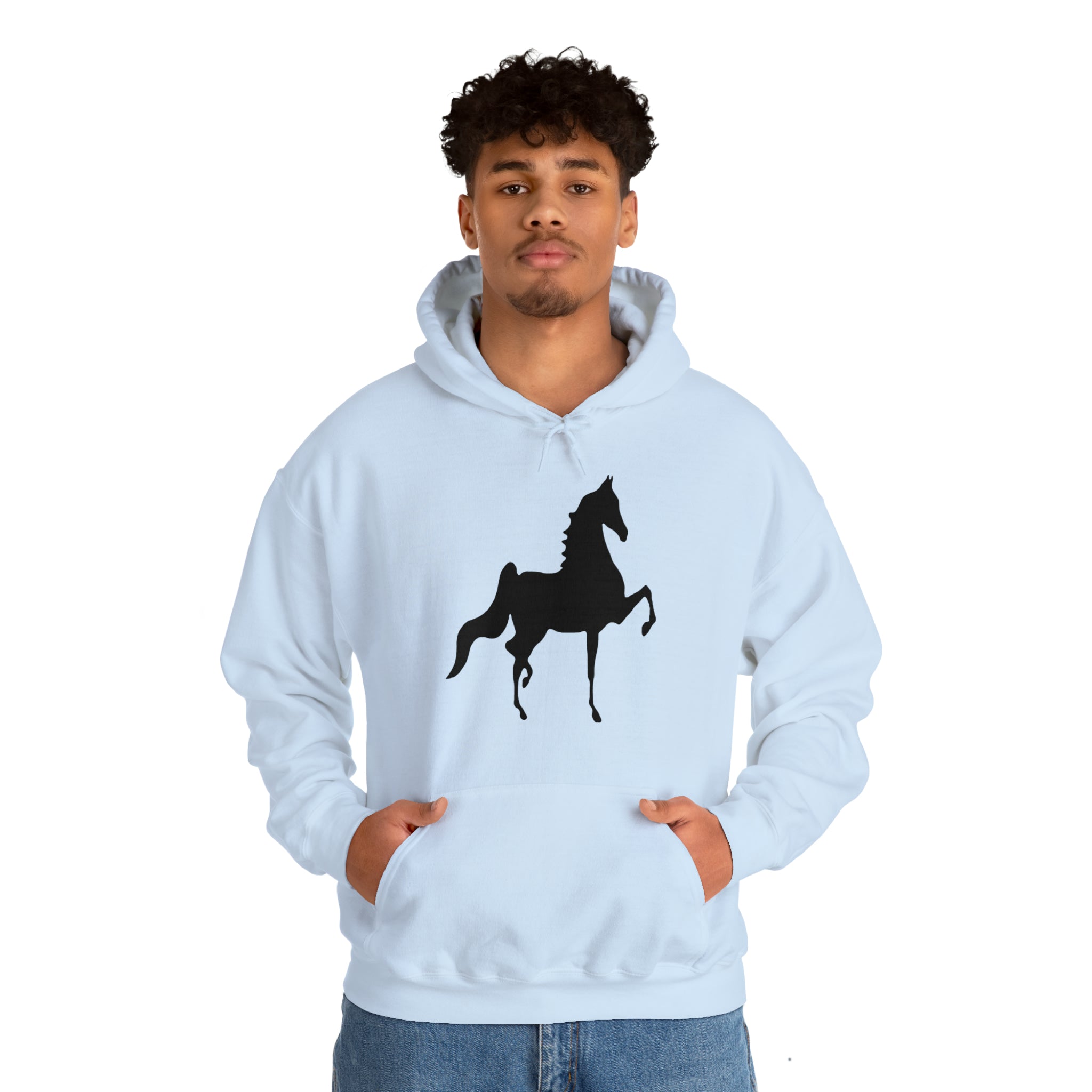 Unisex Heavy Blend™ Hooded Sweatshirt Front Print Saddlebred