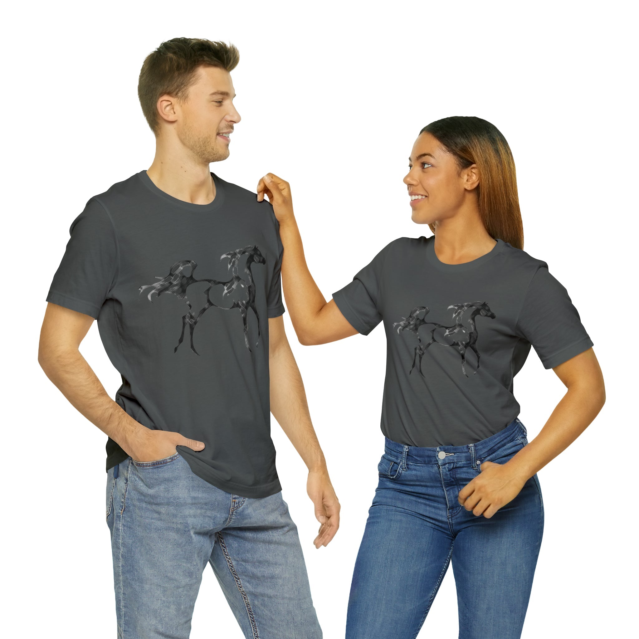 Unisex Jersey Short Sleeve Tee Arabian Horse Print