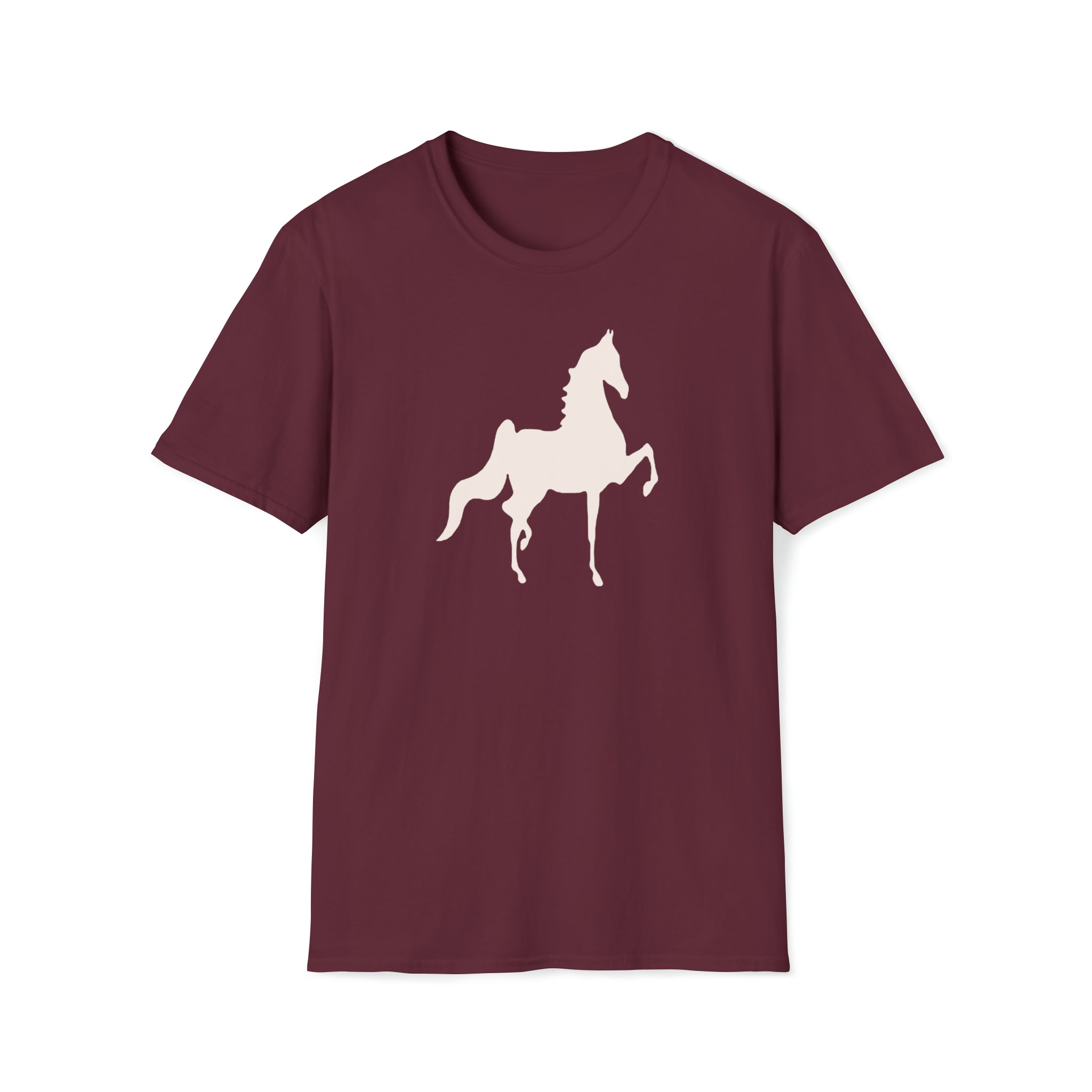 Saddlebred Printed Men's Fitted Short Sleeve Tee - AdeleEmbroidery