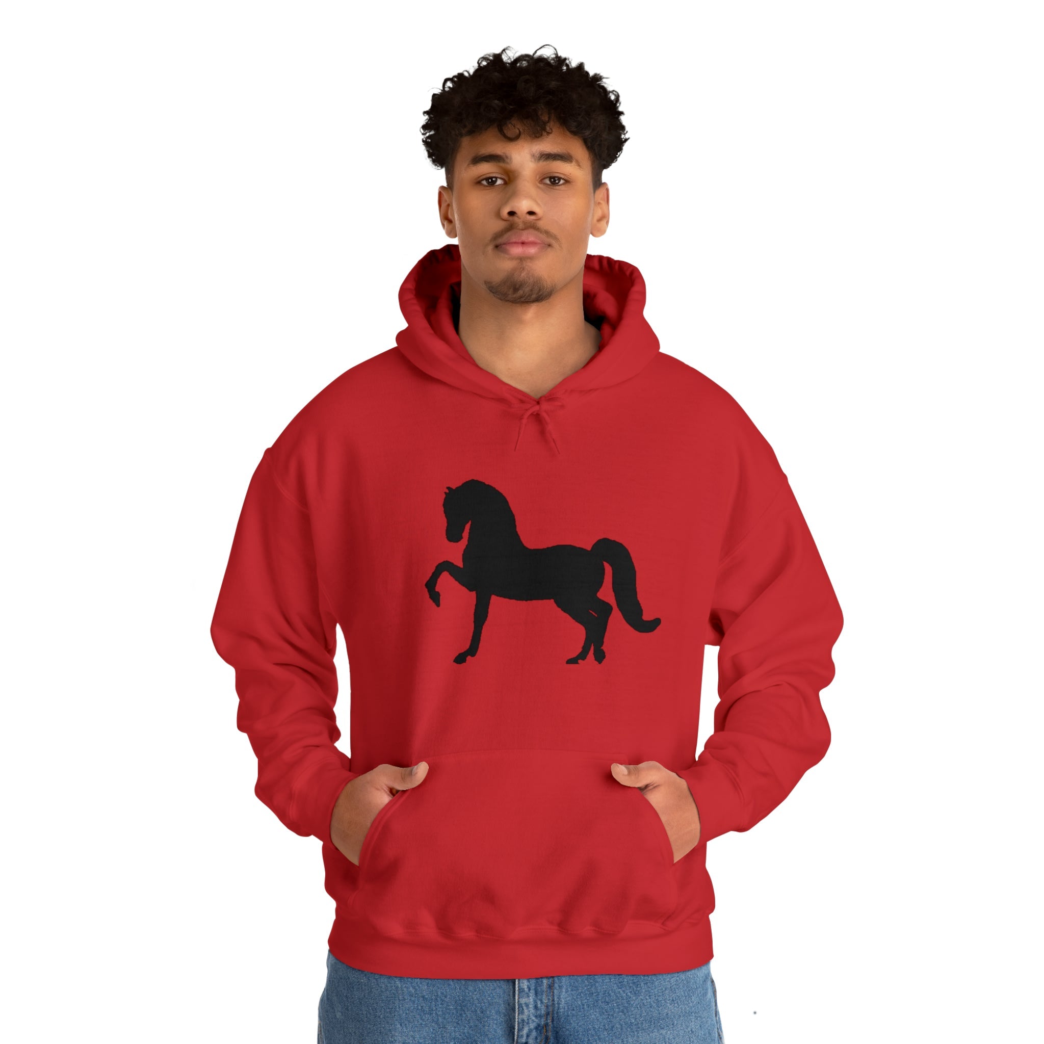 Unisex Heavy Blend™ Hooded Sweatshirt Morgan Horse front Print