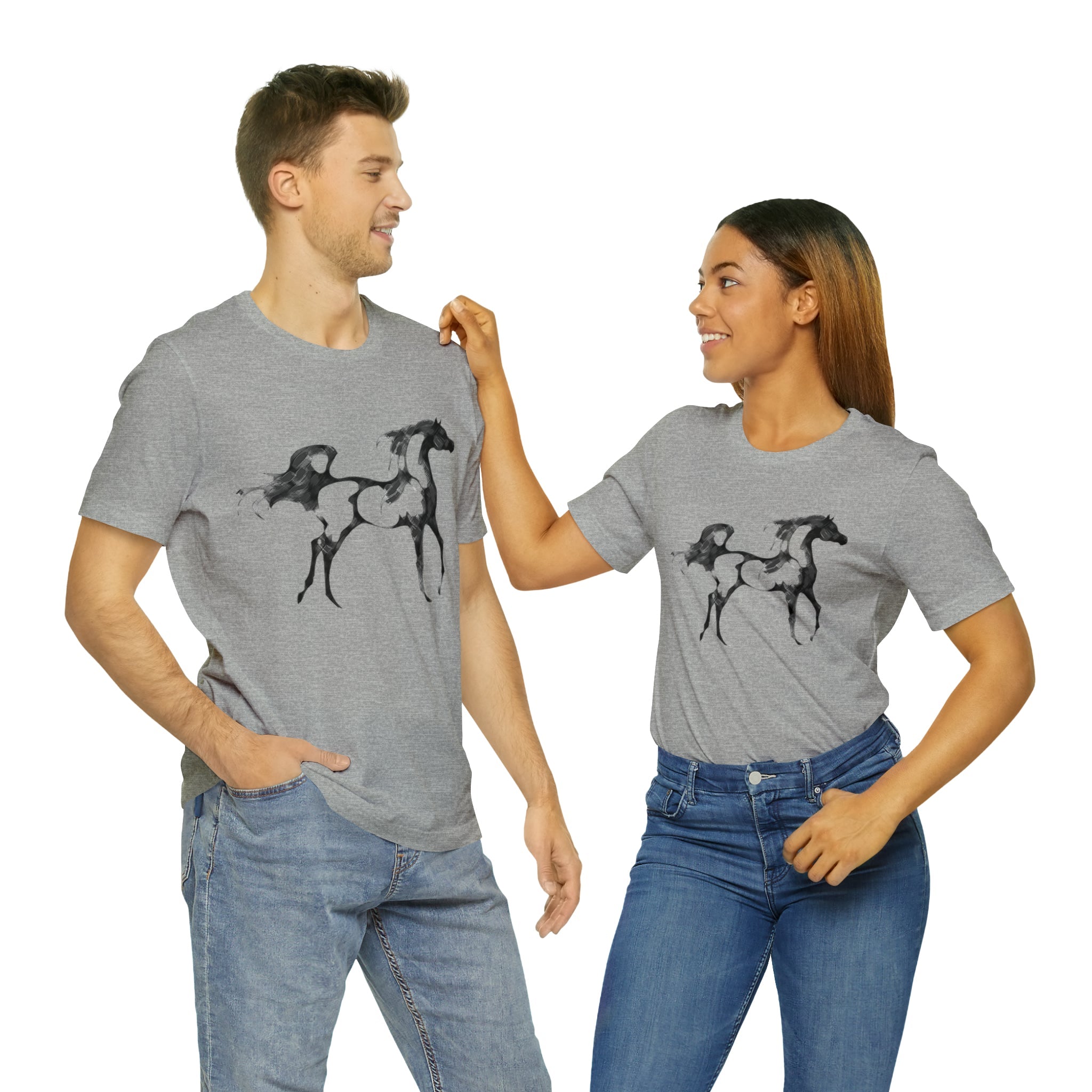 Unisex Jersey Short Sleeve Tee Arabian Horse Print