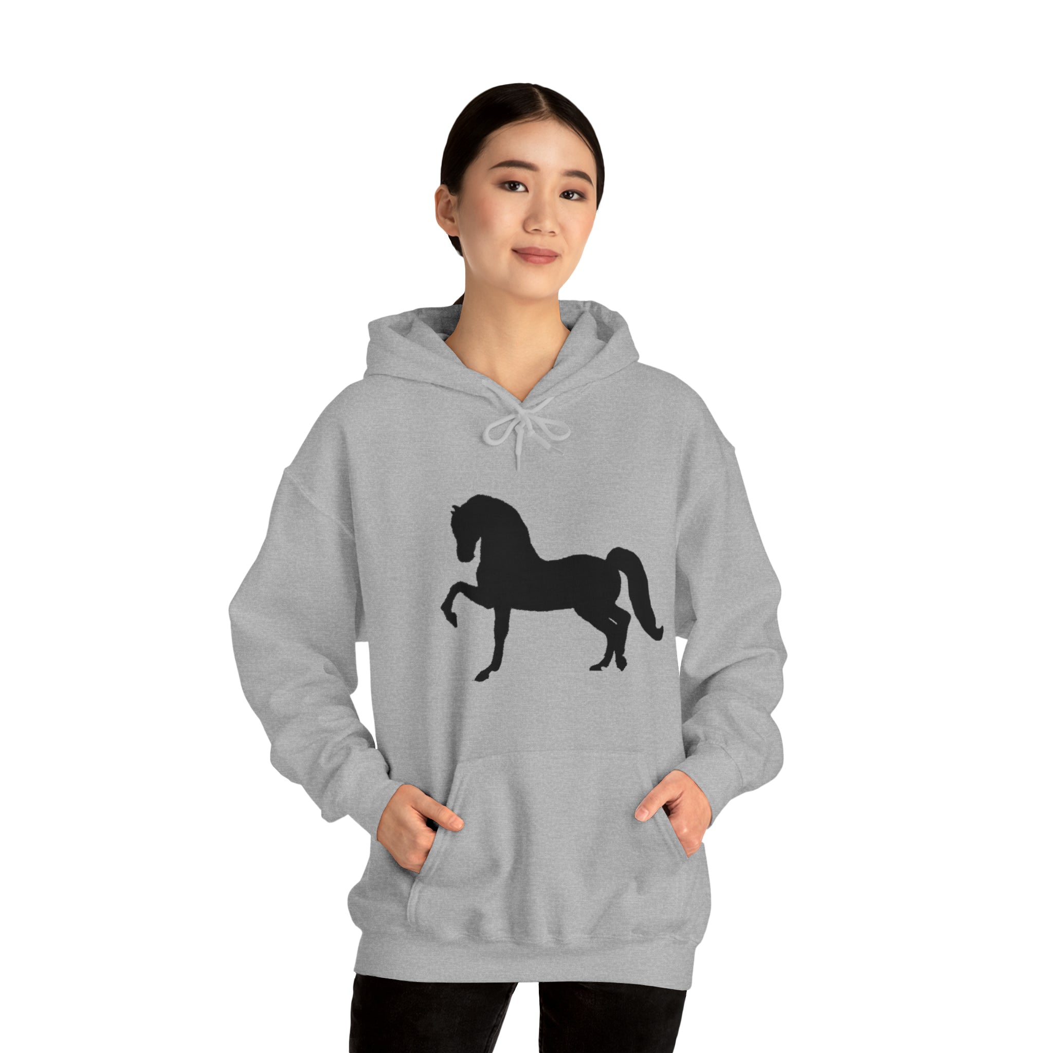 Unisex Heavy Blend™ Hooded Sweatshirt Morgan Horse front Print