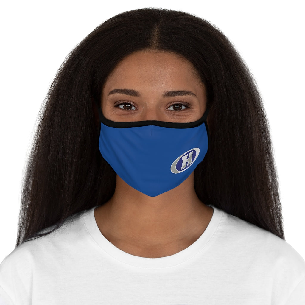 Haskell Fitted Polyester Face Mask Blue