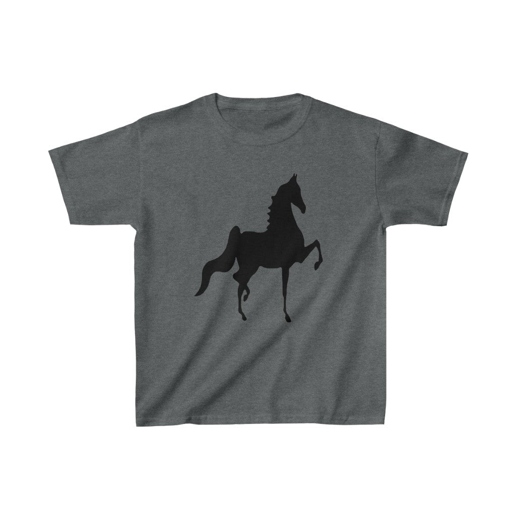 Kids Heavy Cotton™ Tee with Saddlebred Print front and back