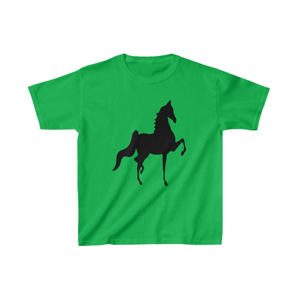 Kids Heavy Cotton™ Tee with Saddlebred Print front and back