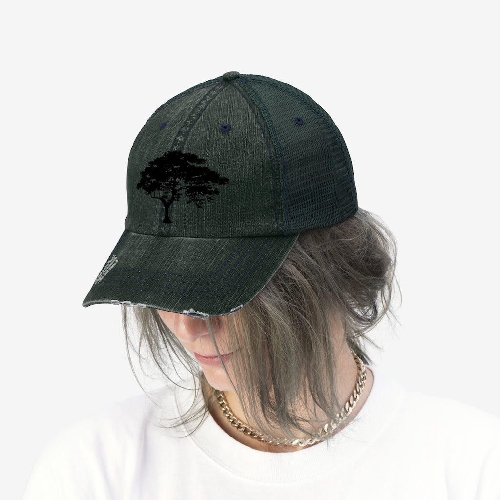 Tree Embroidered Unisex Trucker Hat