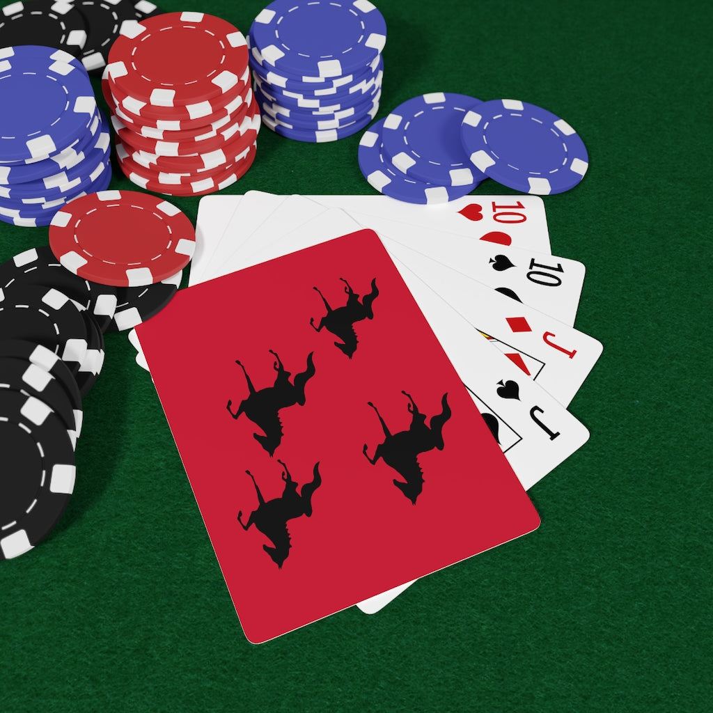 Saddlebred Print Custom Poker Cards