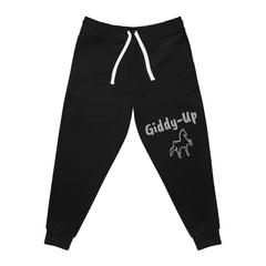 Saddlebred Print Athletic Joggers (AOP) Black