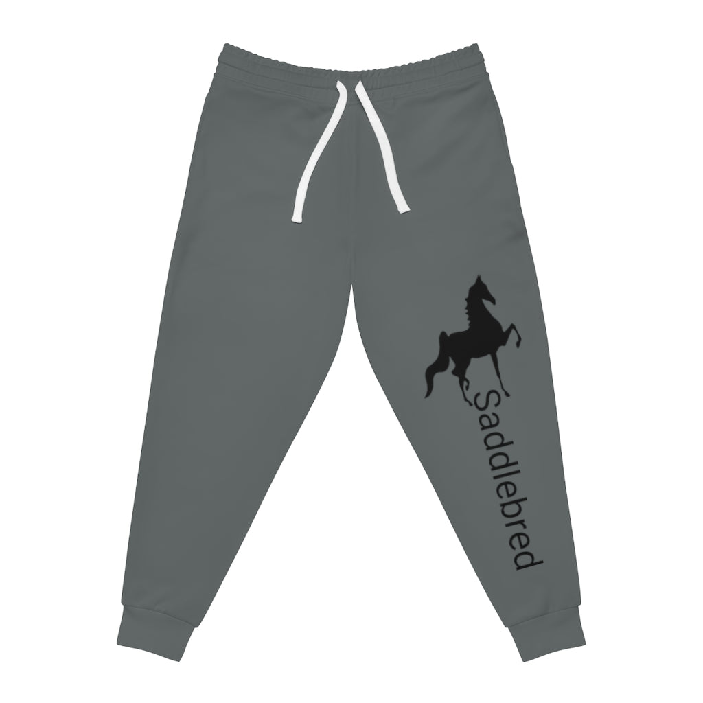 Saddlebred Print Athletic Joggers (AOP) Black