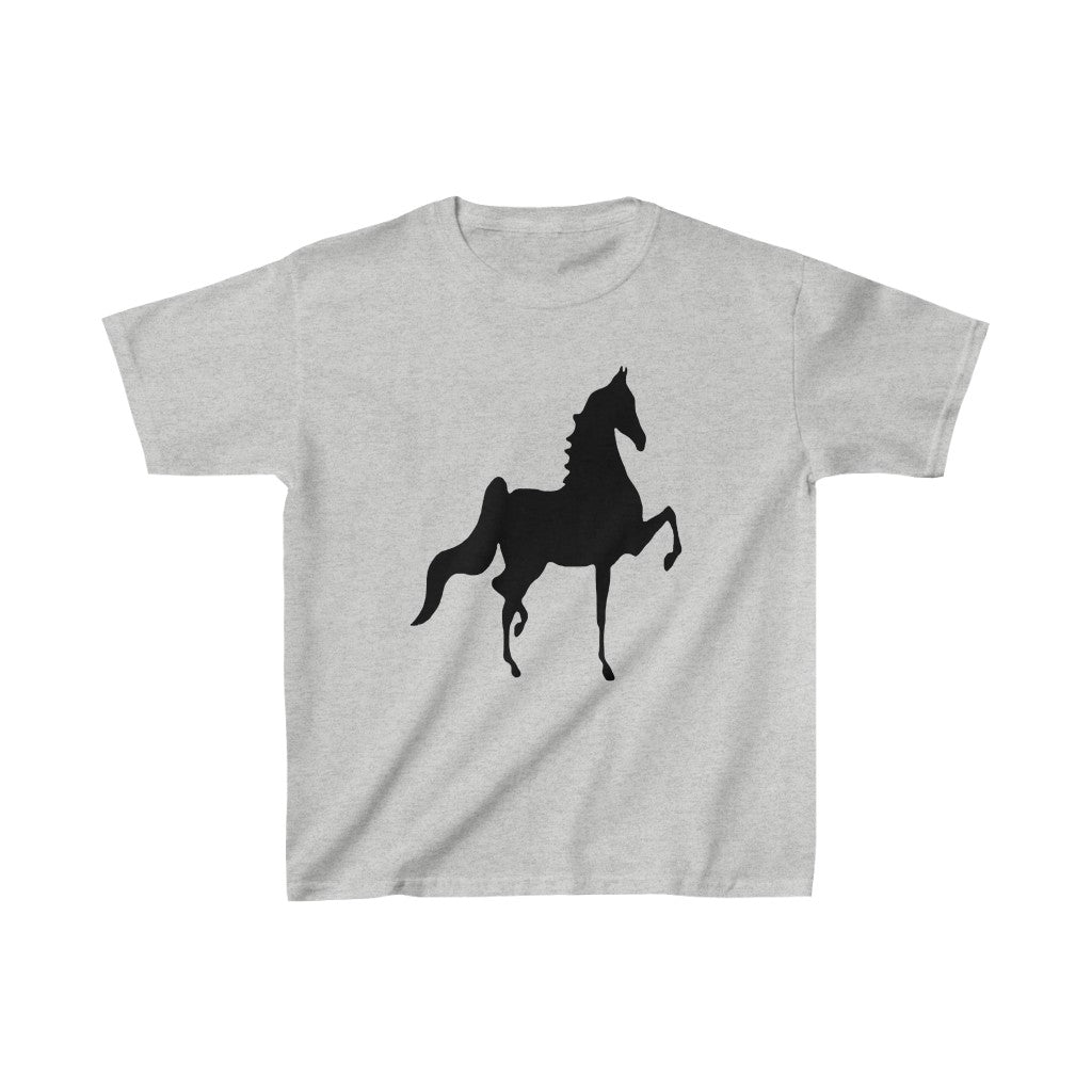 Kids Heavy Cotton™ Tee with Saddlebred Print front and back