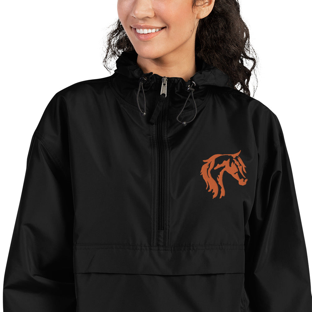 Horse Head Embroidered Champion Packable Jacket