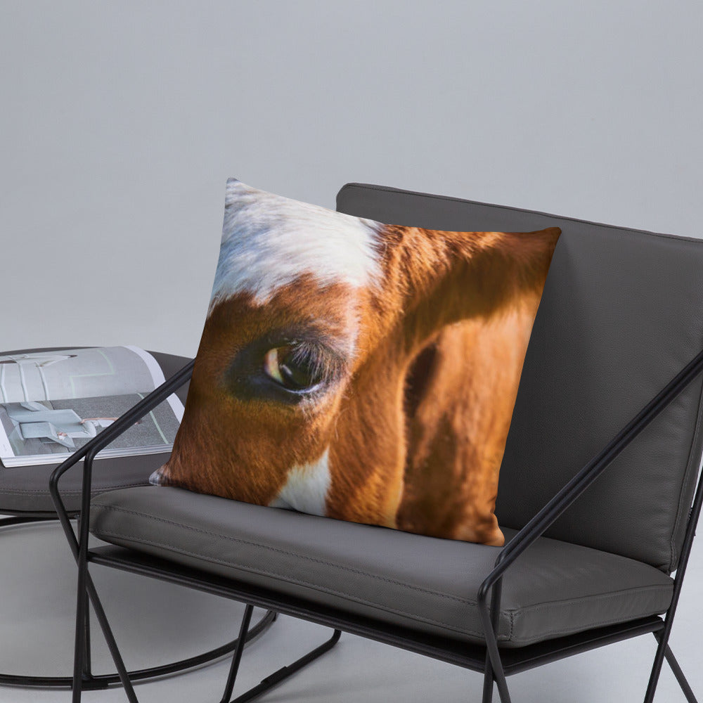 Cattle Print Basic Pillow