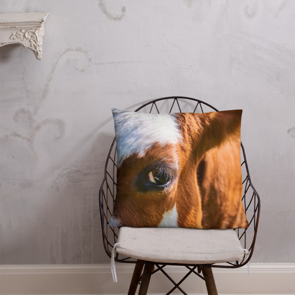 Cattle Print Basic Pillow