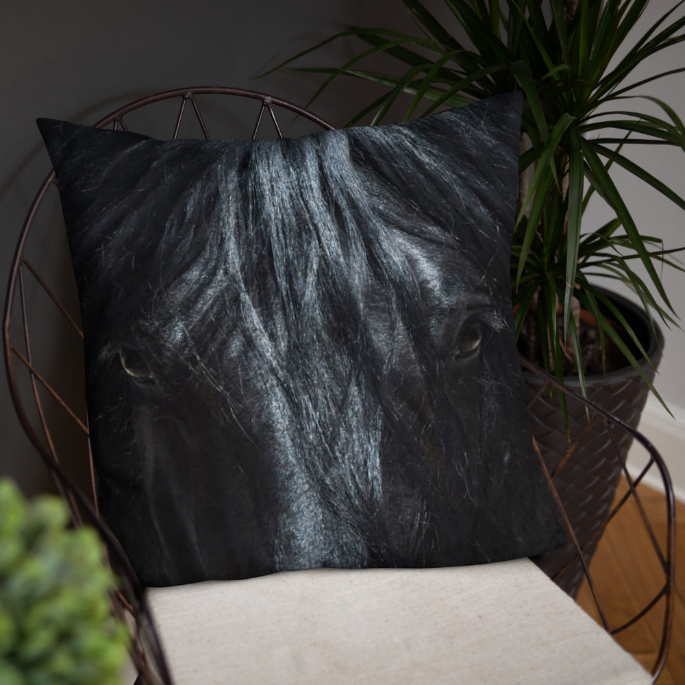 Horse Print Basic Pillow