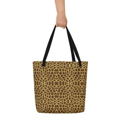 Saddlebred Leopard Print Beach Bag