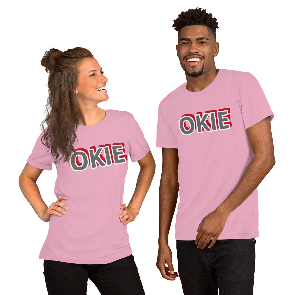 OKIE Print Short-Sleeve Unisex T-Shirt - AdeleEmbroidery