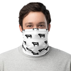 Cattle/Bull Print Neck Gaiter - AdeleEmbroidery