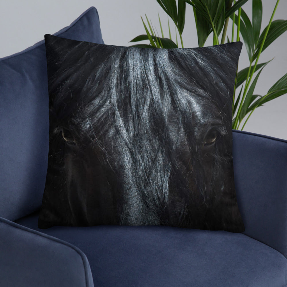 Horse Print Basic Pillow