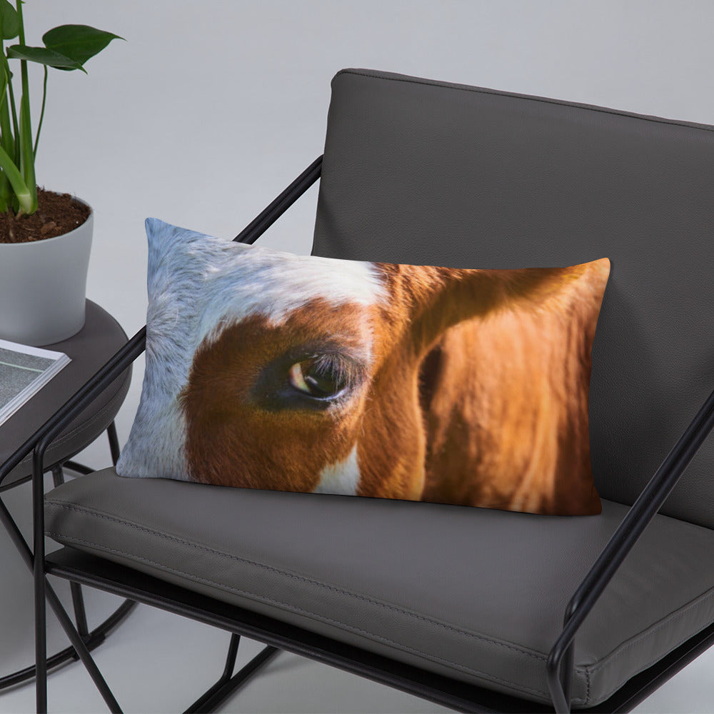 Cattle Print Basic Pillow