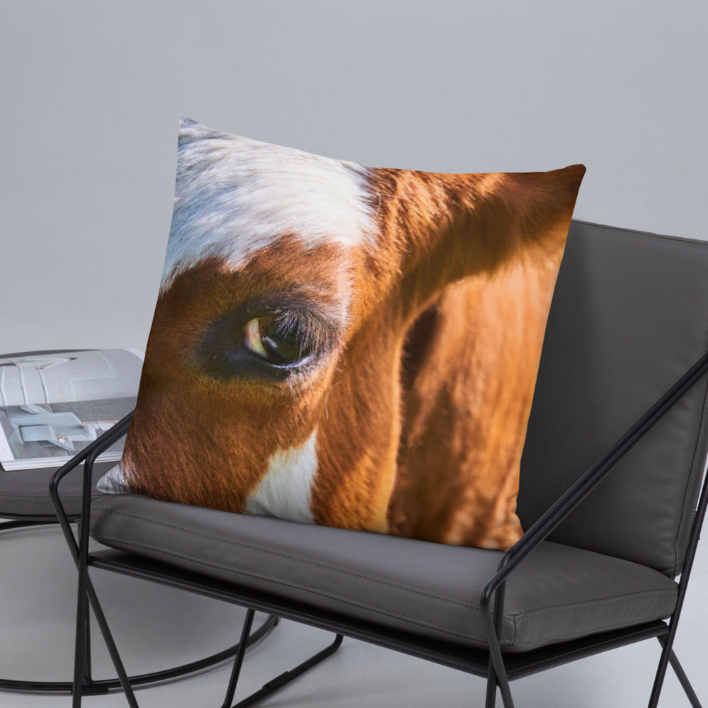 Cattle Print Basic Pillow