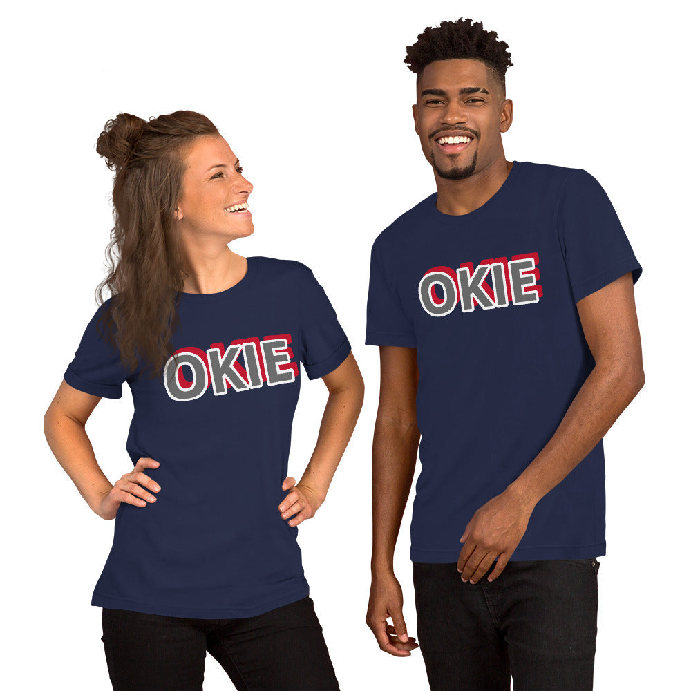 OKIE Print Short-Sleeve Unisex T-Shirt - AdeleEmbroidery