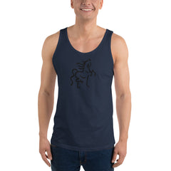 Unisex Tank Top with front Horse Print