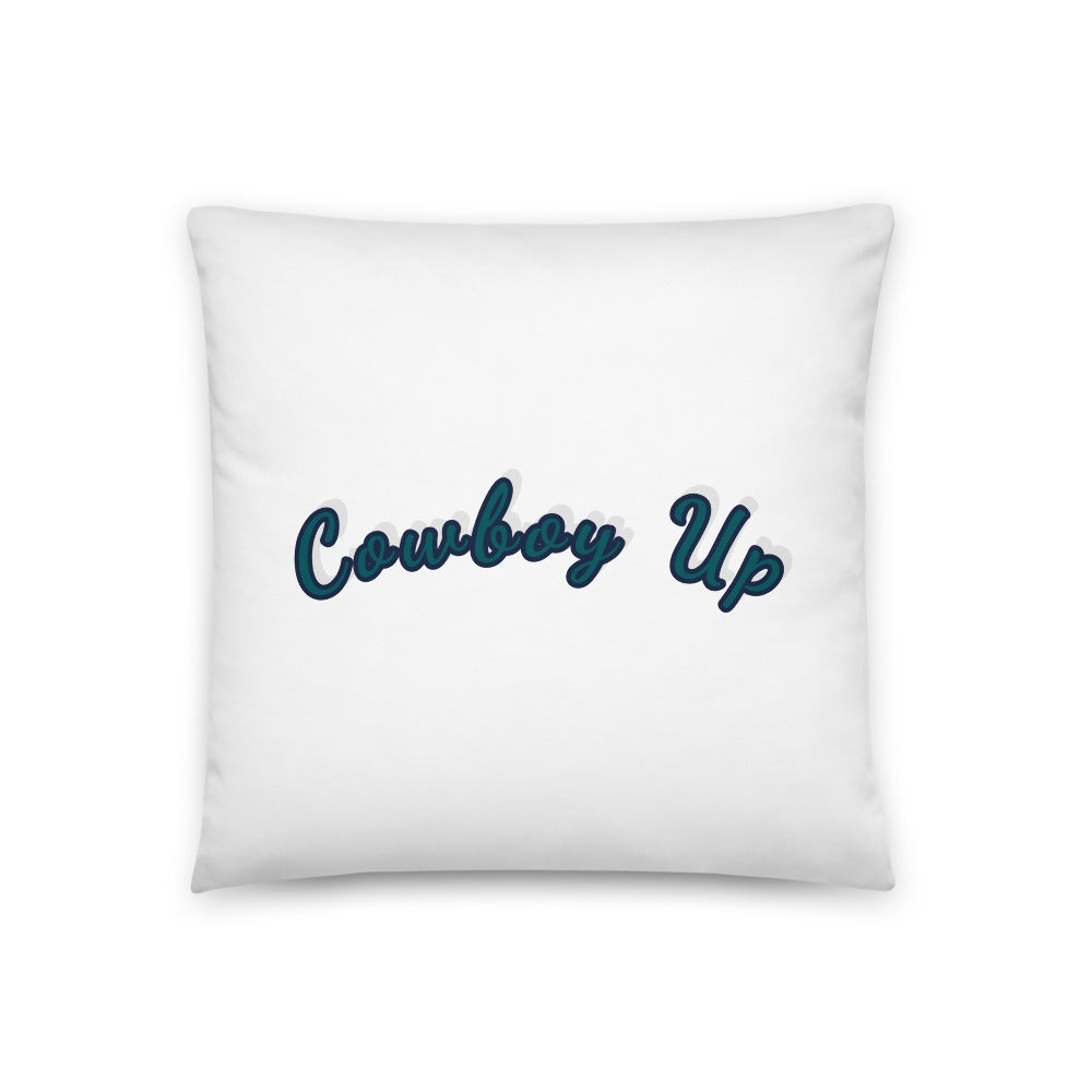 Cowboy Up printed Pillow