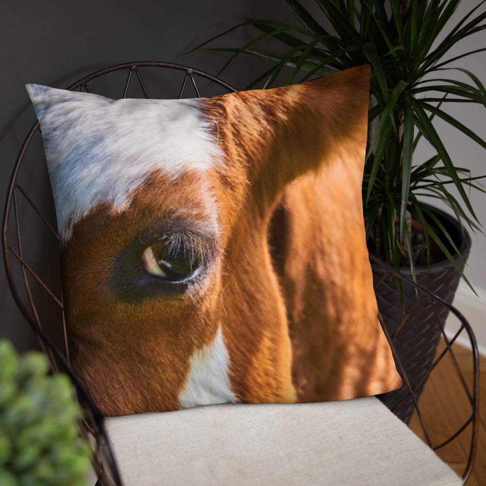 Cattle Print Basic Pillow