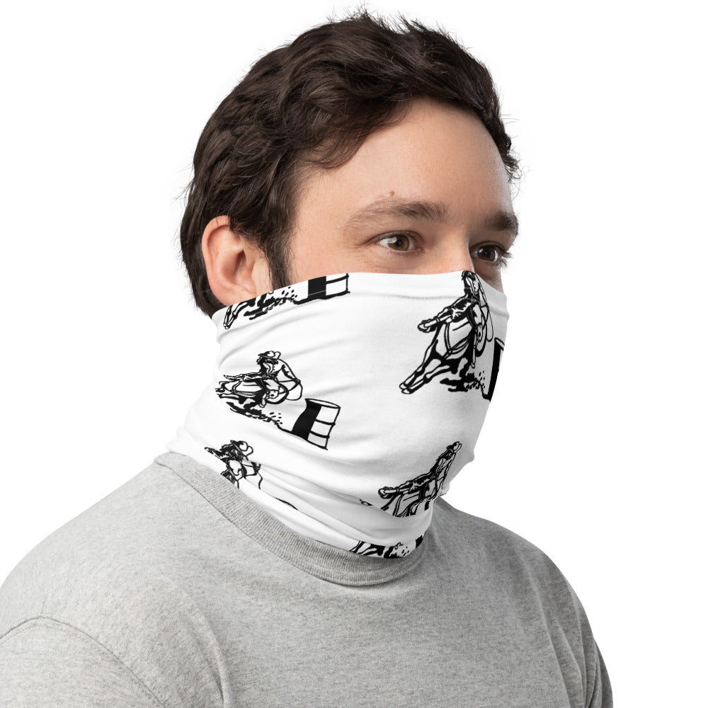 Barrel Racing Print Neck Gaiter