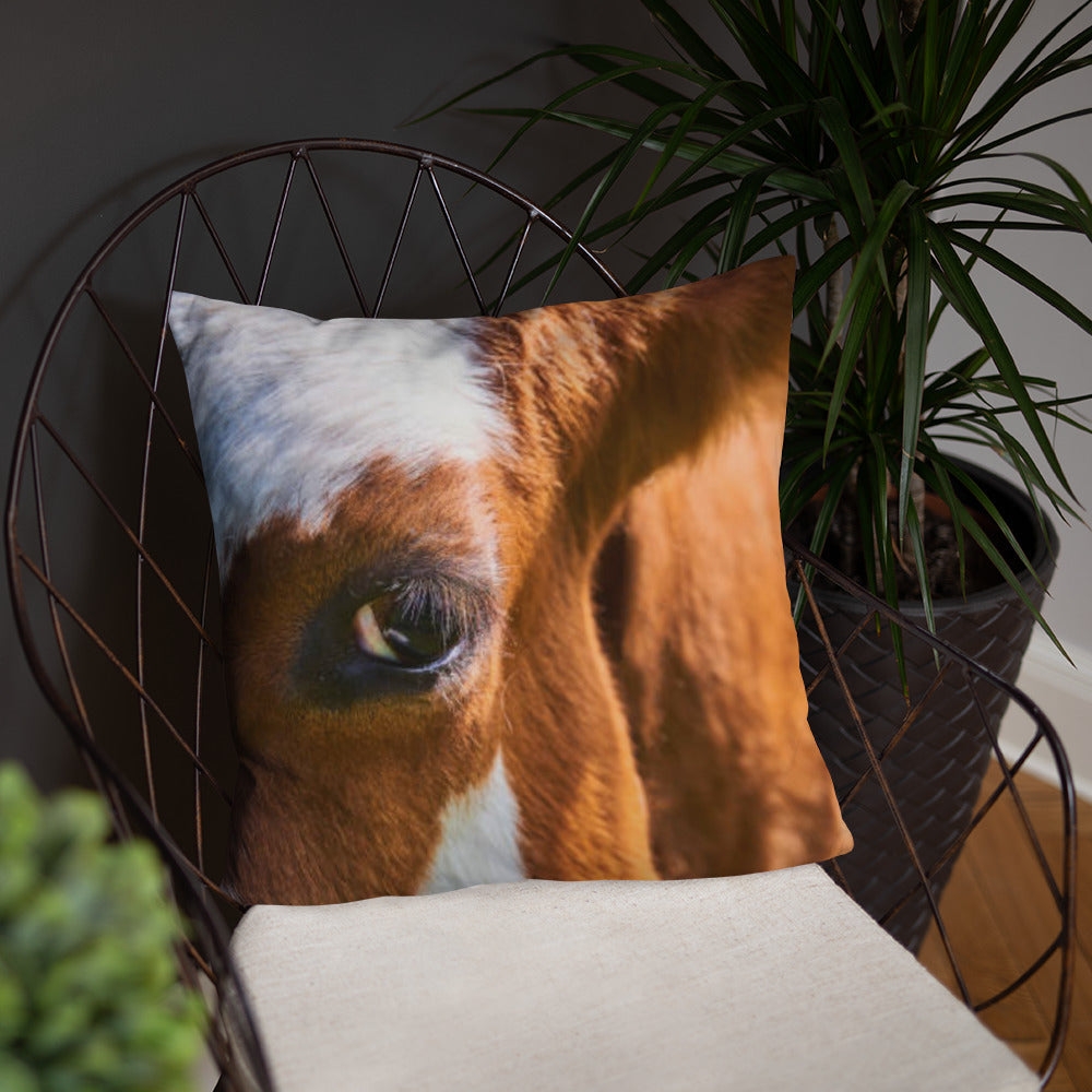 Cattle Print Basic Pillow