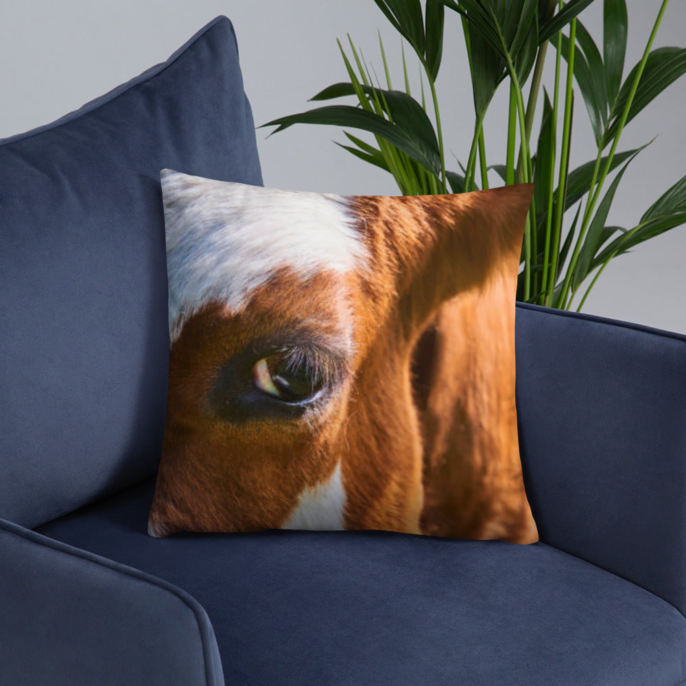 Cattle Print Basic Pillow