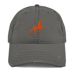 Saddlebred Distressed Dad Hat - AdeleEmbroidery