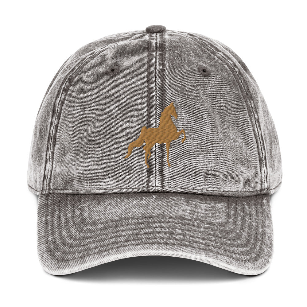 Saddlebred Vintage Cotton Twill Cap - AdeleEmbroidery